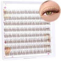 Brown Lash Clusters Natural Eyelash Clusters Eyelash Extensions 911Mm Diy Lash Extension 96Pcs Individual Lashes By Ruairie