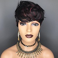 Hotkis Short Human Hair Pixie Cut Wig For Black Women Short Wigs Human Hair Pixie Wigs Short Human Hair Wigs For Black Women Nat