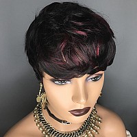 Hotkis Short Human Hair Pixie Cut Wig For Black Women Short Wigs Human Hair Pixie Wigs Short Human Hair Wigs For Black Women Nat