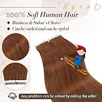 Ugeat 18 Inch Human Hair Tape In Extensions Copper Hair Extensions Real Human Hair Tape In Seamless Hair Extensions For Women 20