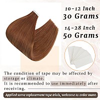 Ugeat 18 Inch Human Hair Tape In Extensions Copper Hair Extensions Real Human Hair Tape In Seamless Hair Extensions For Women 20