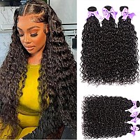 Water Wave Bundles Human Hair 22 24 26 Inch Brazilian Virgin Hair 10A Water Wave Human Hair Bundles 100 Unprocessed Weave Bundl