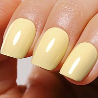 Ozzeal Pastel Gel Polish 05 Fl Oz Light Butter Yellow Gel Nail Polish Macaron Spring Summer Soak Off Led Uv Gel Nail Polish Art