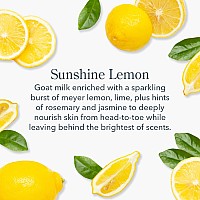 Beekman 1802 Sunshine Lemon Hand Cream Scented 34 Fl Oz Nourishes Hydrates Repairs With Goat Milk Shea Butter Gly