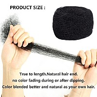 Afro Kinky Bulk Human Hair For Dreadlock Extensions Repair Locs Twist Braiding 100 Human Hair Can Be Bleached And Dyed 30Grams