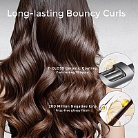 Cordless Automatic Curling Iron Tymo Curlgo Rotating Hair Curler 1 Inch Rechargeable With 60Min Runtime 15H Fast Charge 65W