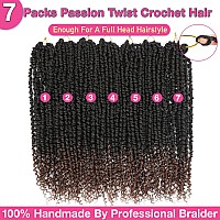 9 Packs Passion Twist Crochet Hair 18 Inch Pretwisted Passion Twist Hair Pre Looped Crochet Passion Twist Hair Bohemian Passion