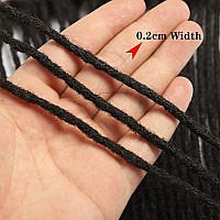 Loc Extension Human Hair 14 Inch 100 Strands 02Cm Width 100 Full Handmade Permanent Loc Extension Human Hair For Womenmen Can