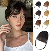 Lommel Clip In Bangs100 Human Hair Bangs Brown Black Fake Bangs For Women Wispy Bangs Hair Clip Hair Extensions Clip On Air Ba