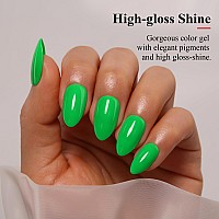 Imtiti Neon Gel Nail Polish 05 Fl Oz Neon Green Gel Polish Soak Off Led U V Nail Gel Polish Spring Summer Gel Nail Polish Diy