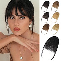 Lommel Clip In Bangs100 Human Hair Bangs Natual Black Fake Bangs For Women Wispy Bangs Hair Clip Hair Extensions Clip On Air B