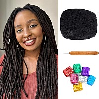 Afro Kinky Bulk Human Hair For Dreadlock Extensions Repair Locstwist Braiding Natural Braiding Hair Can Be Bleached And Dyed 3