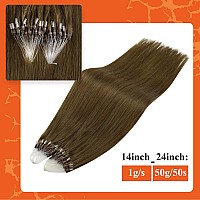 Full Shine Micro Loop Real Hair Extensions Remy Micro Link Human Hair Extensions 22 Inch Prebonded Hair Extensions Real Human Ha