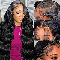 Soyhey Body Wave Lace Front Wigs Human Hair Pre Plucked 13X4 Hd Lace Frontal Wigs Human Hair 180 Density Glueless Frontal Wig Hu