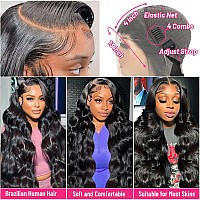 Soyhey Body Wave Lace Front Wigs Human Hair Pre Plucked 13X4 Hd Lace Frontal Wigs Human Hair 180 Density Glueless Frontal Wig Hu