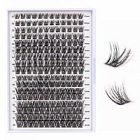 Lash Clusters 204 Pcs Individual Lashes Clusters Eyelash Extensions False Eyelashes Diy Wispy Fluffy Lash Extension Kit Reusable