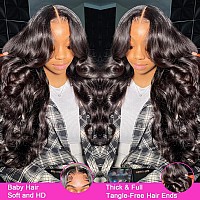 Xajwat 28Inch Body Wave Lace Front Wigs Human Hair 13X4 Hd Lace Front Wigs Human Hair Pre Plucked With Baby Hair Glueless Fronta