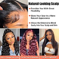 Aakjj Deep Wave Lace Front Wigs Human Hair Glueless Wigs Pre Plucked With Baby Hair 200 Density 13X4 Hd Transparent Lace Front W