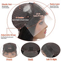 Aakjj Deep Wave Lace Front Wigs Human Hair Glueless Wigs Pre Plucked With Baby Hair 200 Density 13X4 Hd Transparent Lace Front W