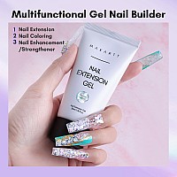 Makartt Poly Nail Gel Giltter Mixed 50Ml Gel Builder For Shinylooking Nail Strengthener 3D Diy Hard Gel Manicures Nail Art At