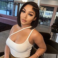 Jessica Hair 13X4 Straight Short Bob Wigs Human Hair Hd Transparent Lace Front Wigs For Black Women 10A Glueless Pre Plucked 180