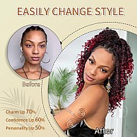 Karida 9 Packs Goddess Box Braids Crochet Hair 10 Inch Crochet Braids With Curly Ends Prelooped Boho Box Braids Crochet Hair