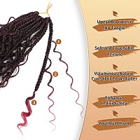 Karida 9 Packs Goddess Box Braids Crochet Hair 10 Inch Crochet Braids With Curly Ends Prelooped Boho Box Braids Crochet Hair