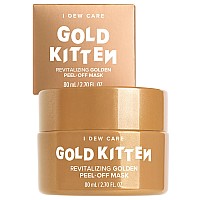 I Dew Care Gold Kitten 24K Gold Pumpkin Extract Peeloff Face Mask Reviatlizing Tightening Korean Skin Care Glass Skin