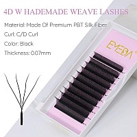 W Lash Extensions D Curl 07Mm 12Mm Mix Tray Premade Volume 4D Fans Eyelash Extension 07 Mix W Type Wispies Eye Lashes Supplies