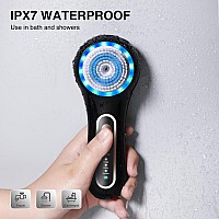 Umickoo Face Scrubber Exfoliatorfacial Cleansing Brush Rechargeable Ipx7 Waterproof With 5 Brush Headselectric Face Spin Brush