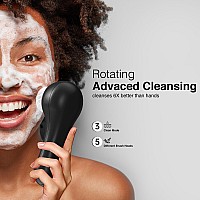 Umickoo Face Scrubber Exfoliatorfacial Cleansing Brush Rechargeable Ipx7 Waterproof With 5 Brush Headselectric Face Spin Brush