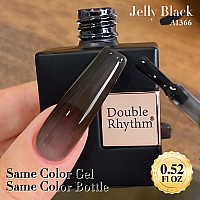 Double Rhythm Translucent Gel Polish Sheer Neutral Natural Light Milky Same Color Same Bottle 15Ml Jelly Nail Polish Nail Art Di