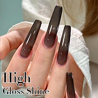 Double Rhythm Translucent Gel Polish Sheer Neutral Natural Light Milky Same Color Same Bottle 15Ml Jelly Nail Polish Nail Art Di