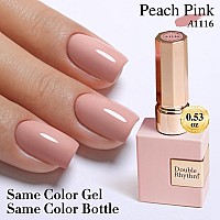 Double Rhythm 15Ml Gel Nail Polish Pure Sheer Same Color Same Bottle Soak Off Gel Polish Art Manicure Salon Diy At Home For Wome