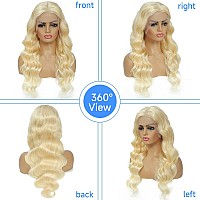 Avolo 613 Lace Front Wig Human Hair 13X6 Transparent Lace Blonde Lace Front Wigs Human Hair 613 Body Wave Lace Front Wigs Human