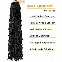 7 Packs Faux Locs Crochet Hair 30 Inch Soft Locs For Distressed Locs Butterfly Locs Crochet Hair For Women 30 Inchpack Of 7