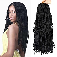 8 Packs Soft Locs 18 Inch Faux Locs Crochet Braids For Butterfly Locs Distressed Soft Locs Crochet Hair For Women 18 Inchpack