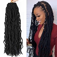 8 Packs 24 Inch Faux Locs Crochet Hair For Butterfly Locs Distressed Soft Locs Crochet Hair For Women 24 Inchpack Of 8 2