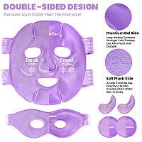 Relaxcoo Ice Face Eye Mask For Dark Circles And Puffiness Cold Warm Compress Gel Cold Cooling Face Mask Package For Women And M