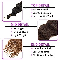 Qrhsuka Curly Braiding Hair 30 Inch 3 Packs Ocean Wave Crochet Hair Curly Crochet Hair For Women Bohemian Twist Crochet Braids