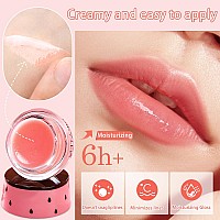 4Pcs Bee Lip Balm Honey Pot Honey Strawberry Lip Balm Lip Mask With Stick Moisturizing Sleeping Lip Mask Day Night Lip Care