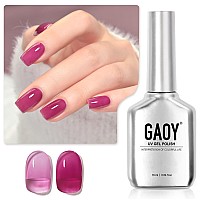 Gaoy Jelly Gel Nail Polish 16Ml Sheer Purple Translucent Soak Off Gel Polish Uv Light Cure For Nail Art Diy 2137 Pickled Grap