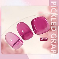 Gaoy Jelly Gel Nail Polish 16Ml Sheer Purple Translucent Soak Off Gel Polish Uv Light Cure For Nail Art Diy 2137 Pickled Grap