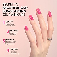 Gaoy Jelly Gel Nail Polish 16Ml Sheer Pink Translucent Soak Off Gel Polish Uv Light Cure For Nail Art Diy 2134 Pink Tulip