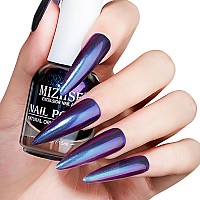 Mizhse Chameleon Nail Polish Purple Nail Polish Air Dry Fast 15Ml05 Fl Oz High Glossy Shiny Nail Pigment Holographic Nail Po