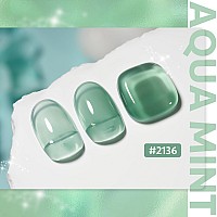 Gaoy Jelly Gel Nail Polish 16Ml Sheer Green Translucent Soak Off Gel Polish Uv Light Cure For Nail Art Diy 2136 Aqua Mint