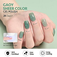 Gaoy Jelly Gel Nail Polish 16Ml Sheer Green Translucent Soak Off Gel Polish Uv Light Cure For Nail Art Diy 2136 Aqua Mint