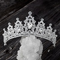 Sweetv Jeweled Tiaras And Crowns For Women Crystal Queen Crown Silver Wedding Tiara For Bride Metal Birthday Quinceanera Page