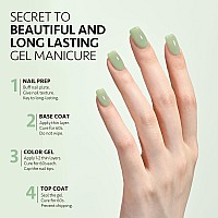 Gaoy Jelly Gel Nail Polish 16Ml Sheer Green Translucent Soak Off Gel Polish Uv Light Cure For Nail Art Diy 2135 Light Jade