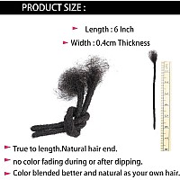 Dreadlock Extensions 100 Real Human Hair 6Inch 40 Strands 04Cm Full Handmade Permanent Loc Extensions Human Hair For Womenmen